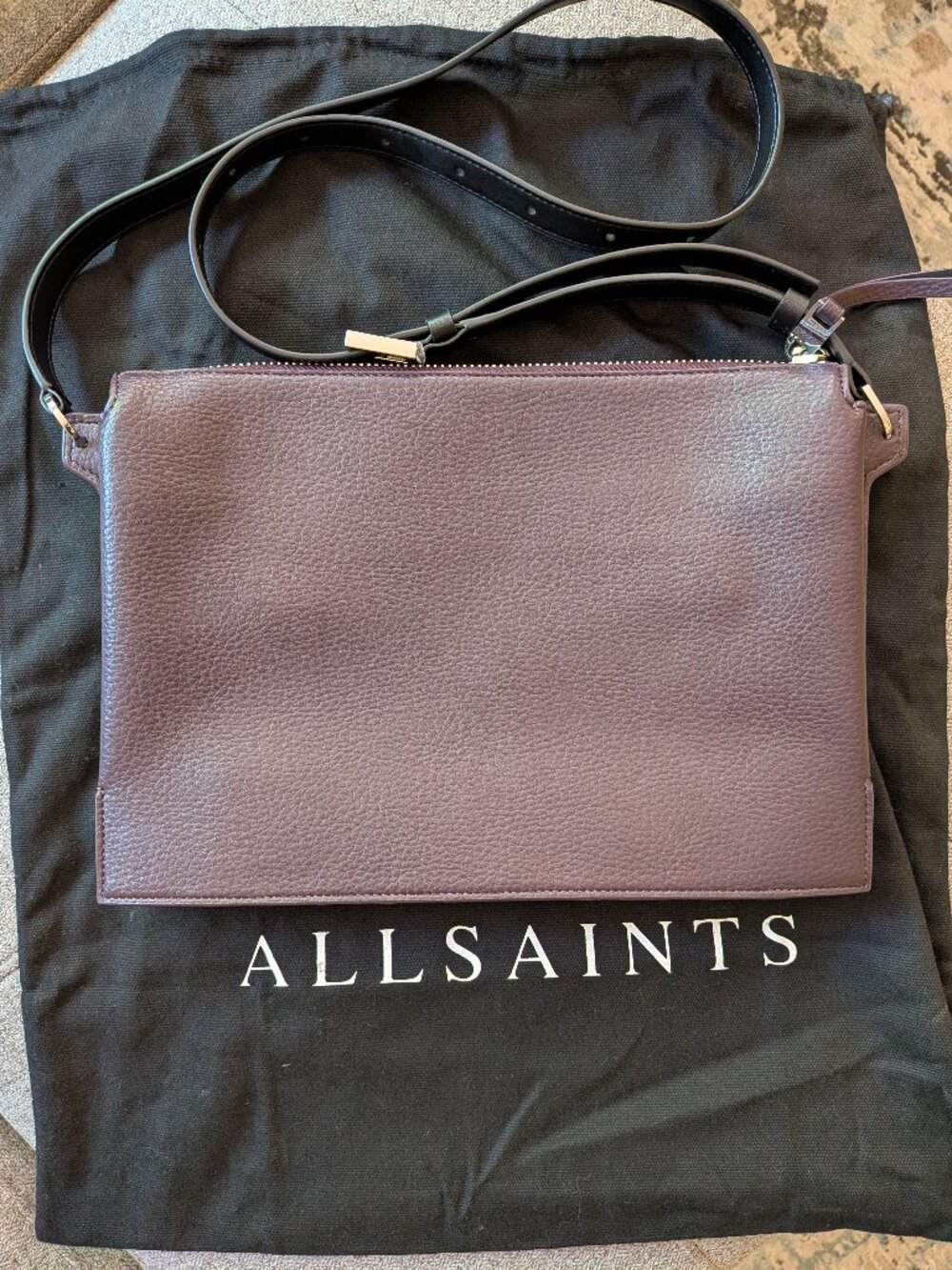 Eggplant Purple Allsaints Purse